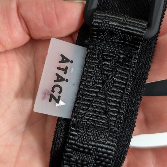 New Atacz Cube With Utility Strap Knit Crossbody Bag - Black - Picture 10 of 16